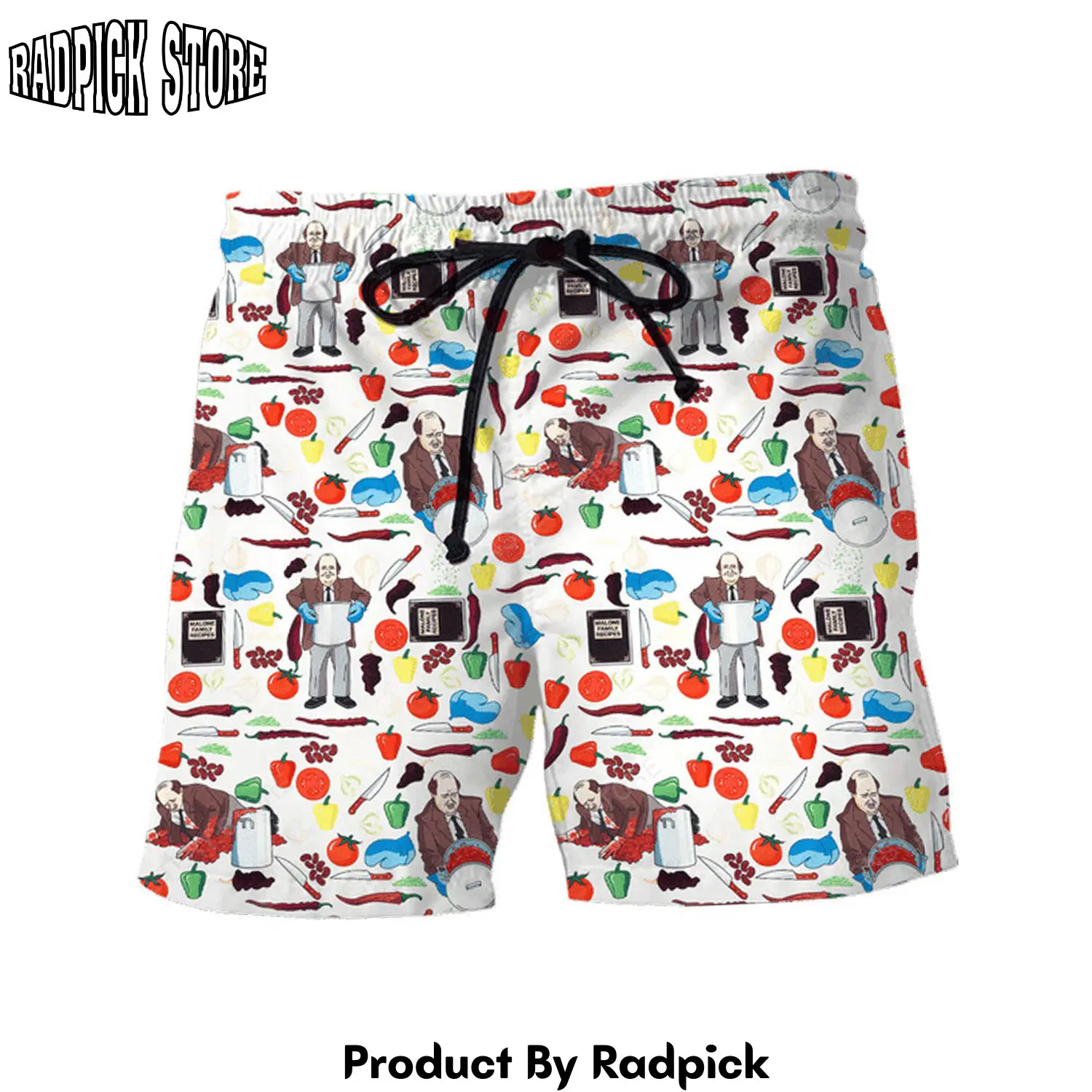 Radpick 3d kevin famous chili the office hawaii shorts rp631407
